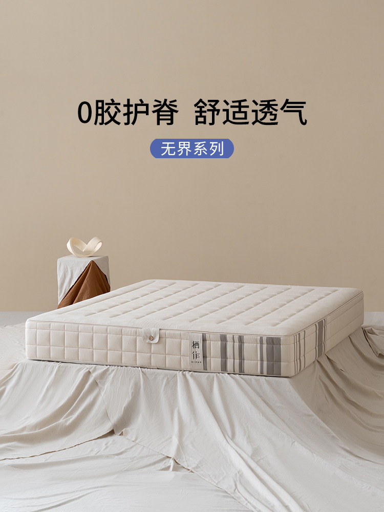 【风界系列】奇左无界床垫加厚双层家用可拆卸弹簧静音抗干扰硬垫