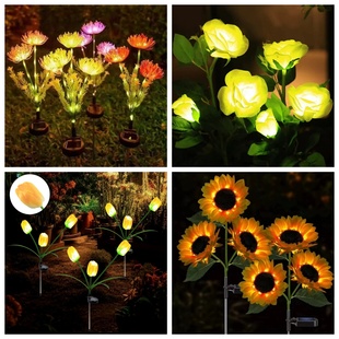 太阳能蒲公英灯户外灯庭院造景布置景观灯花园草坪露台装饰地插灯