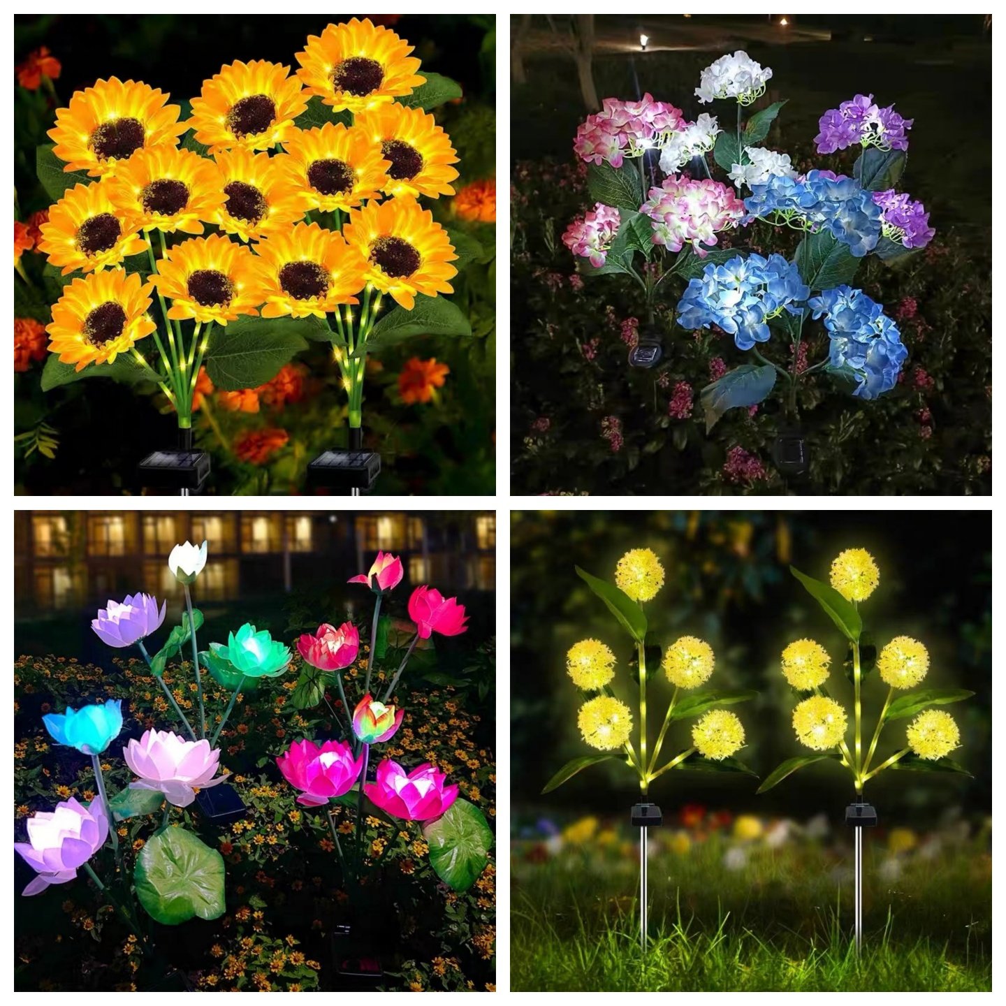 太阳能花圃装饰荷花灯庭院花园景观布置地插草坪灯户外防水花朵灯,节庆用品/礼品,装饰灯,淘宝优惠券,粉丝福利购,淘宝优惠卷