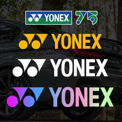 羽毛球车贴logo自行车尤尼克斯贴纸电动车yonex标贴山地车装饰贴