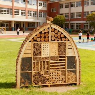 大型木质昆虫旅馆多层成品屋户外昆虫酒店研学基地幼儿园装饰造景