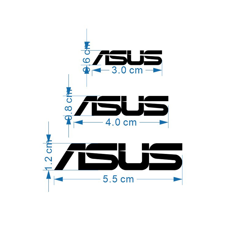 新班asus华硕logo笔记本金属贴电脑贴纸液n晶显示器标贴华硕电脑