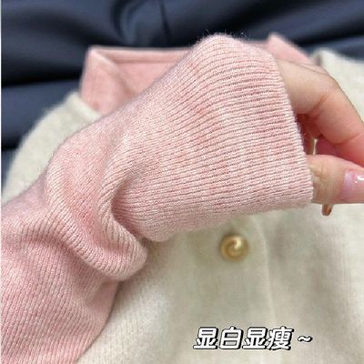 基础款半高领针织打底衫女