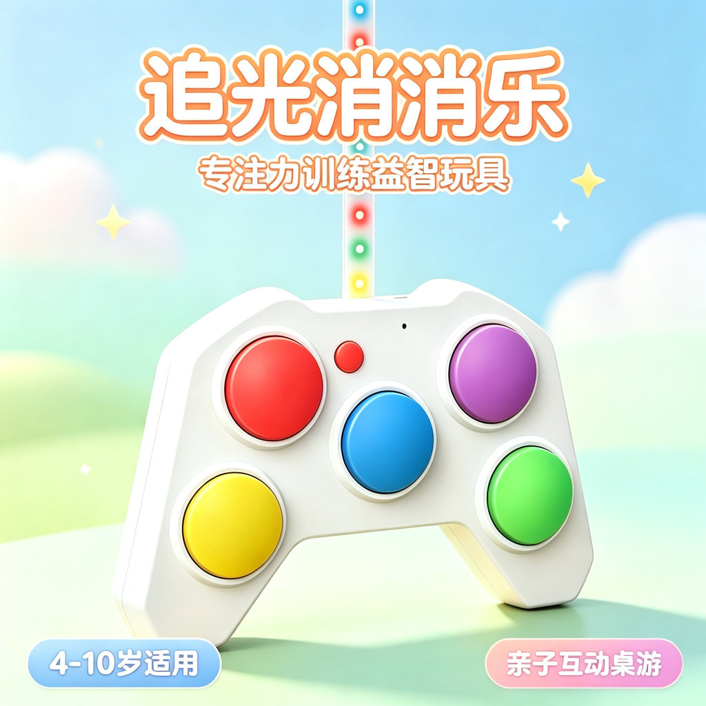 儿童动感游戏机手柄消消乐益智玩具9男女孩7生日6礼物5-8岁10以上