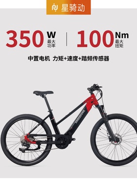 XINGQIDONG中置27.5寸山地越野电动自行车八方中置电机山地助力车