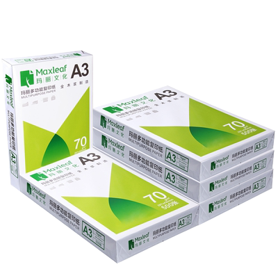 整箱a3打印复印纸玛丽70g