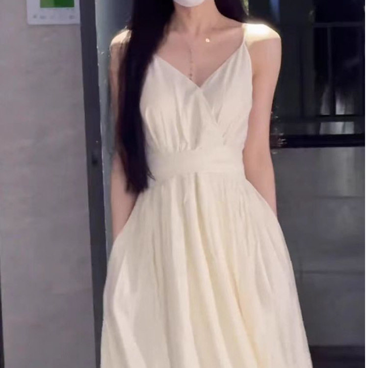 茶歇法式连衣裙子女夏季