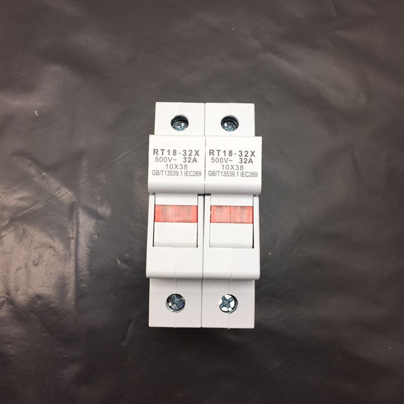 RT18-32X 1P-4p导轨安装保险丝熔断器底座rt18-63X保险丝 指示灯
