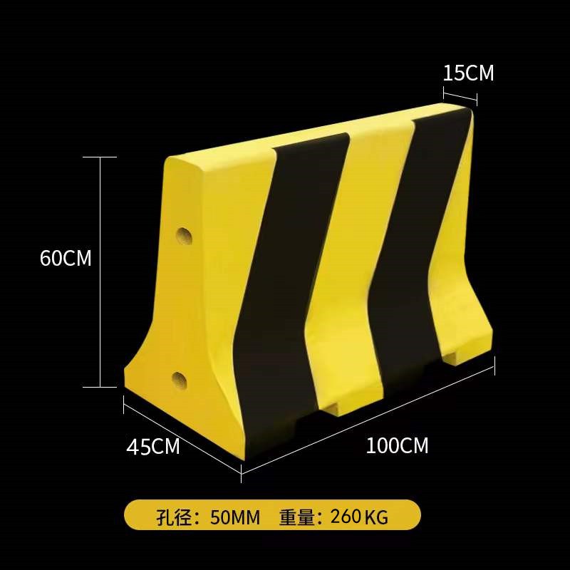 2米水泥隔离墩高速防护栏道路混凝土防撞墩马路非机动车道隔离栏