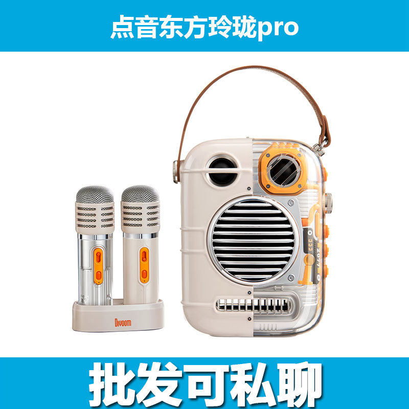 Divoom点音蓝牙k歌音响家用KTV无线话筒麦克风唱歌神器 东方玲珑p