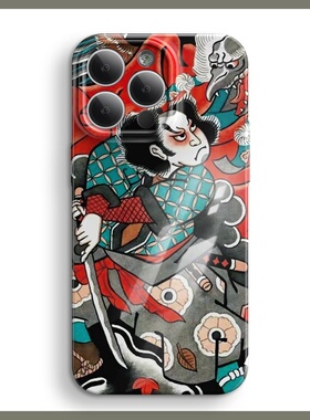 挥刀武士 iPhone16手机壳15苹果14Promax日式浮世绘13小众12不撞款11华为pura70Pro日系复古mate60小米14适用