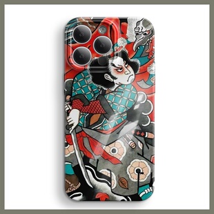 挥刀武士 iPhone16手机壳15苹果14Promax日式浮世绘13小众12不撞款11华为pura70Pro日系复古mate60小米14适用