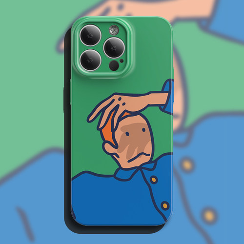 遮挡阳光 iPhone16plus手机壳15苹果14Promax原创插画13套12不撞款11华为pura70Pro镜头全包mate60小米14适用