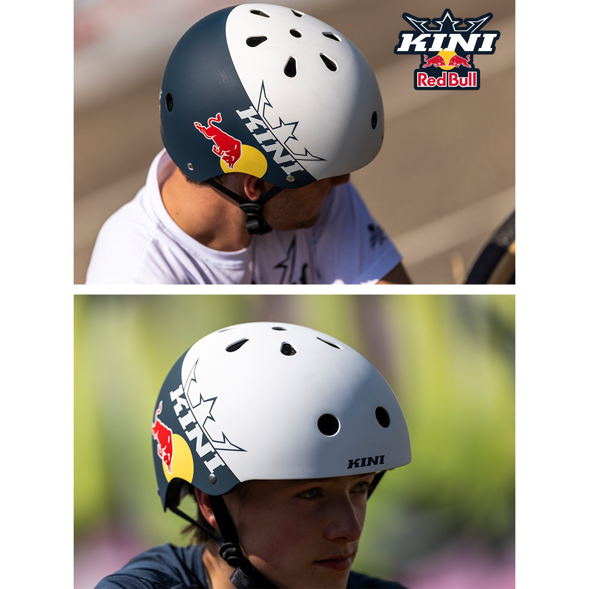 KINI 红牛速降半头盔REDBULL 自行车山地BB攀爬复古滑板冲浪超轻图片