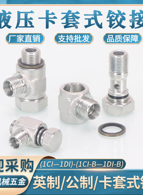公制液压铰接式接头DIN卡套接头1CI/1DI-B可调式24度锥密封管接头
