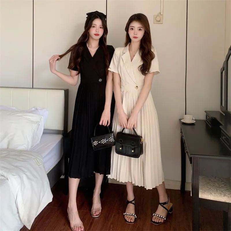 大码女装西领杏色高级感