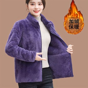 女款衣服百搭外套女秋冬外搭复古风女装2024爆款洋气开衫卫衣外套