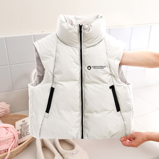 秋冬新款儿童羽绒棉马甲男童女童坎肩夹棉无袖背心中大童运动外穿