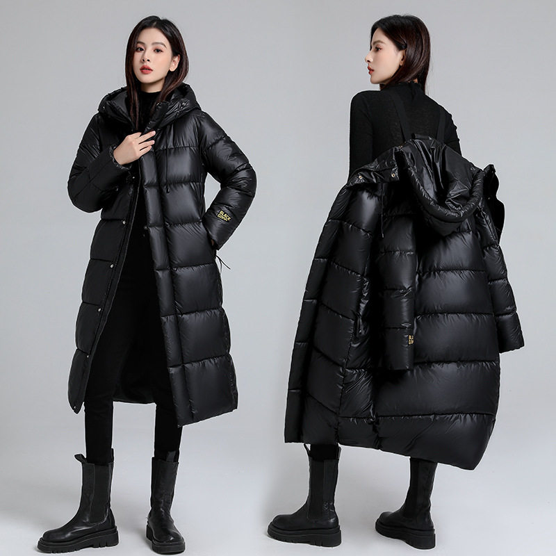 【黑金棉服】自发热石墨烯棉服女长款连帽休闲百搭棉袄秋冬外套