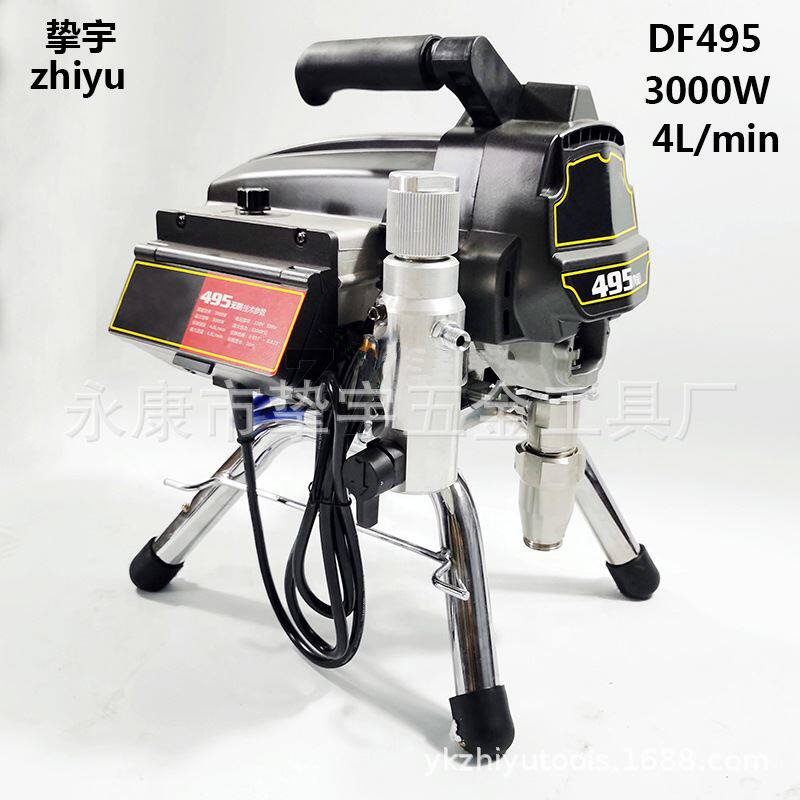 多功能柱塞电动高压无气喷涂机乳胶漆涂料油漆小型家用喷漆机495