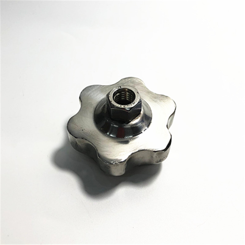 304不锈钢梅花手轮螺母五星六角把手圆形手柄星型W球头锁紧螺丝