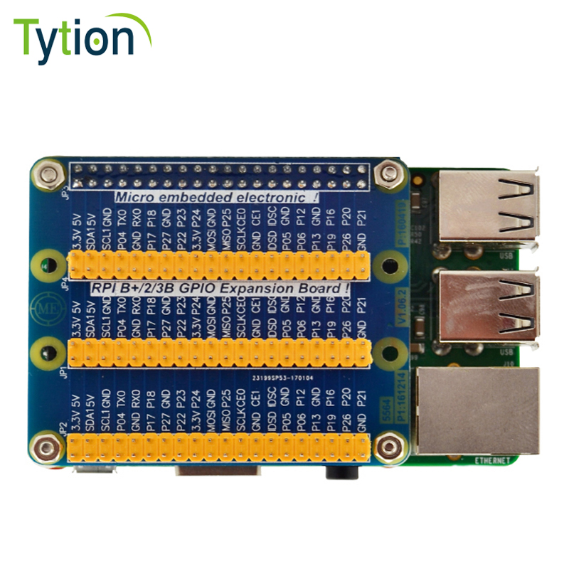 树莓派4 Raspberry pi 40pin GPIO 一分三板载多功能扩展板送螺丝