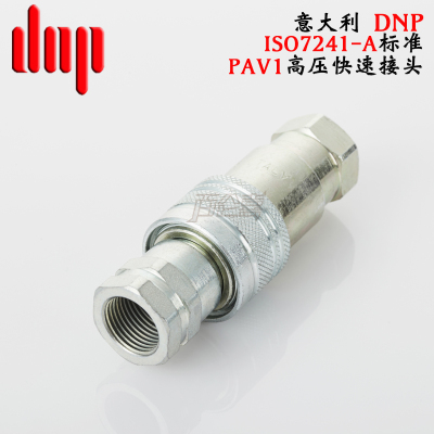 原装正品意大利DNP高压PAV1液压油管ISO7241-A碳钢双自封快速接头