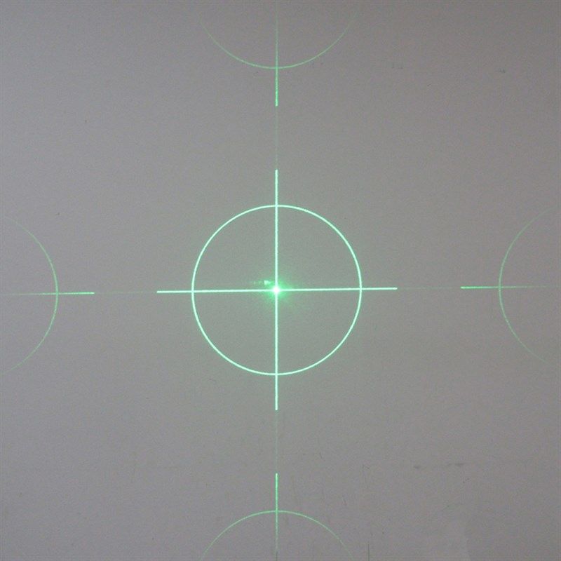 1米处直径24.8厘米圆环带十字效果激光器激光定位灯模组十字靶心