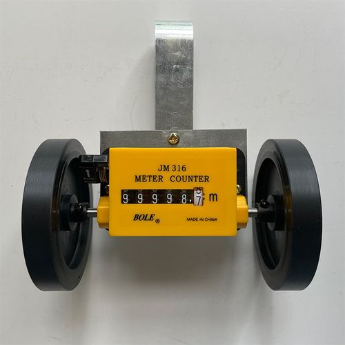 伯乐JM316计米器记米表计数器 纺织印染验布机打卷机滚轮式跑米器
