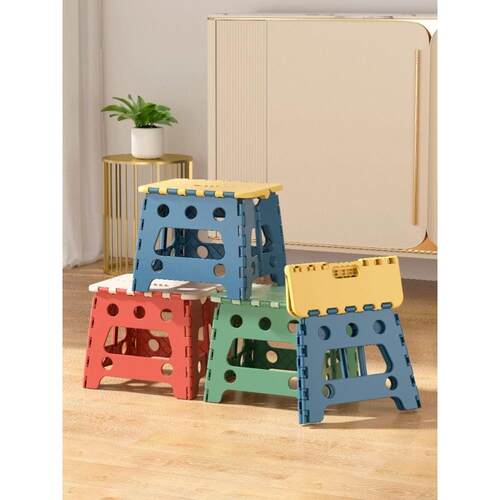 折叠凳子便携式加厚塑料户外野餐钓鱼椅板凳手提式火车马扎小凳子