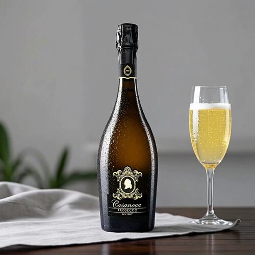 黑金款卡萨诺瓦特酿起泡酒 Prosecco DOC干白气泡 聚餐送礼葡萄酒