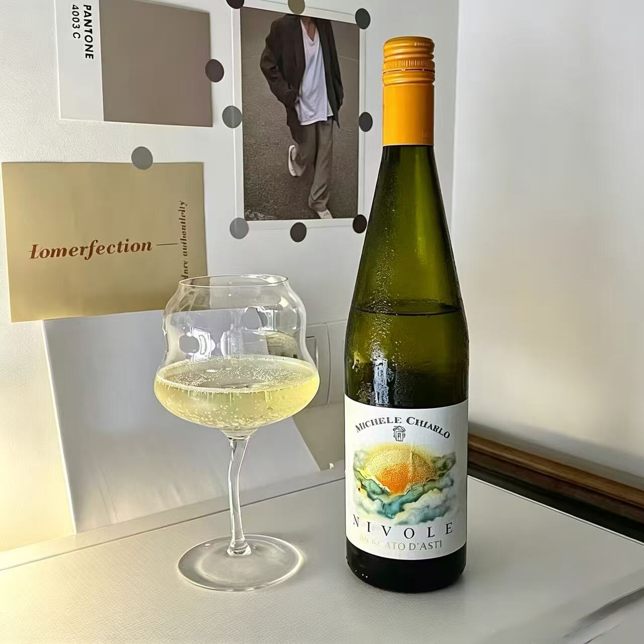 迈克基阿罗山中云莫斯卡托低醇甜白葡萄酒意大利DOCG进口750ML