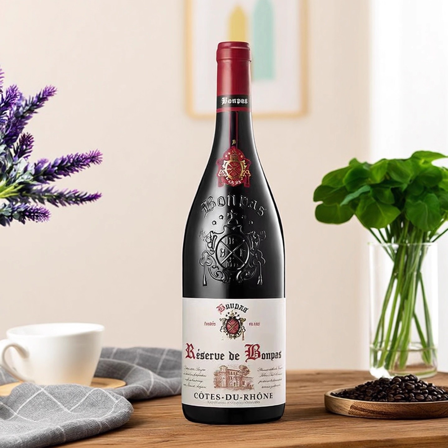 法国通舶酒庄罗纳河谷干红葡萄酒干白葡萄酒Bonpas Cotes DuRhone