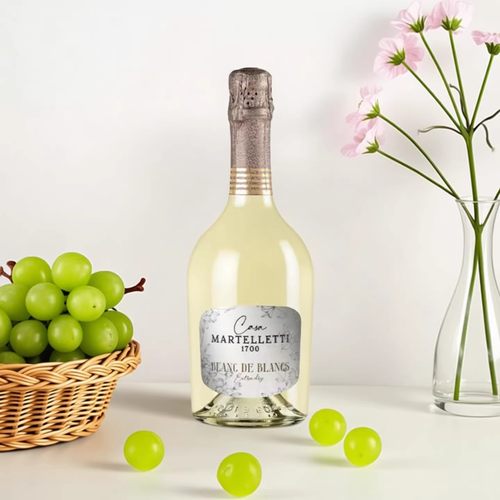 意大利原瓶柑橘苹果和酵母美妙气息玛莎白中白起泡葡萄酒750ml