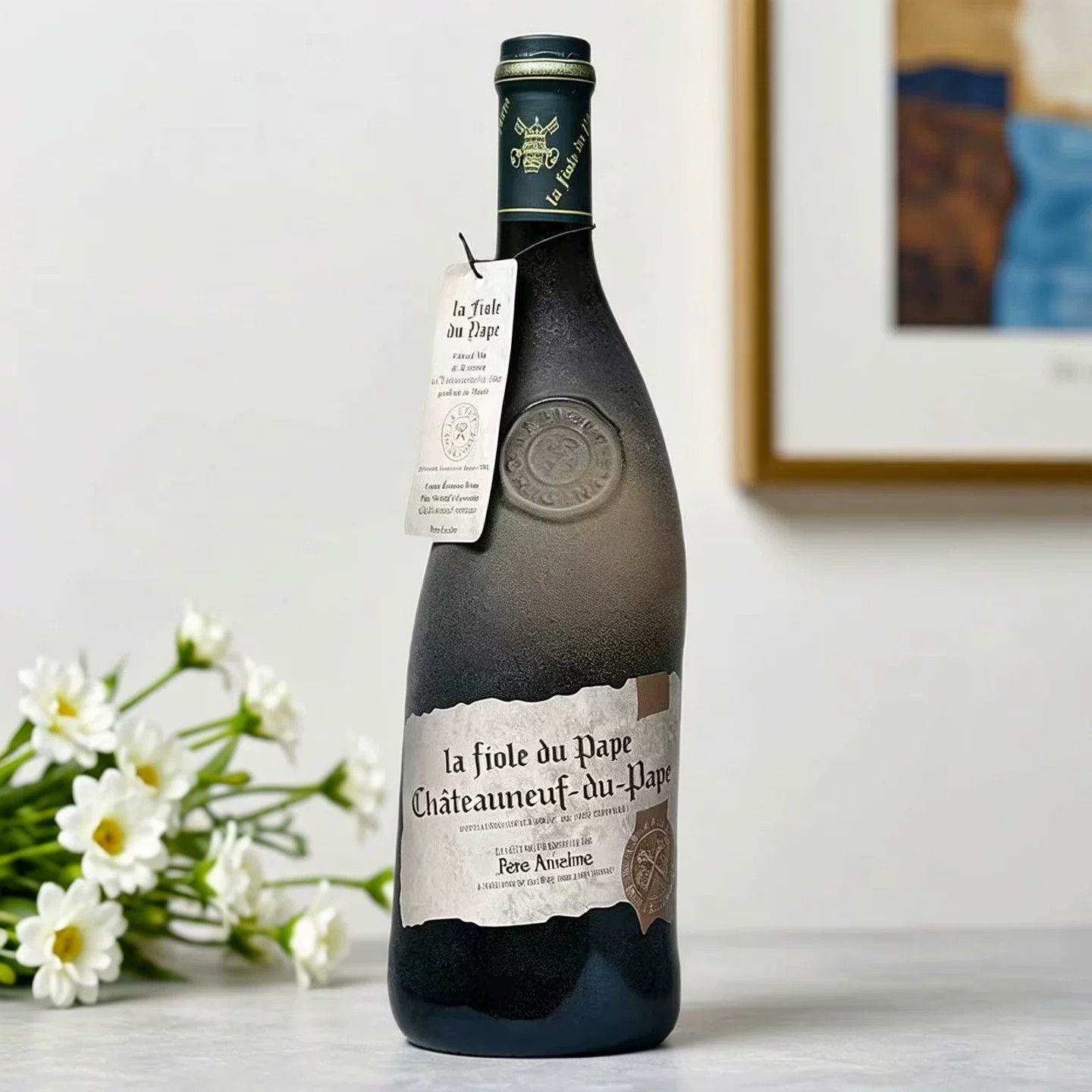 法国歪脖子教皇新堡干红葡萄酒 La Fiole du Pape 安瑟姆神父红酒
