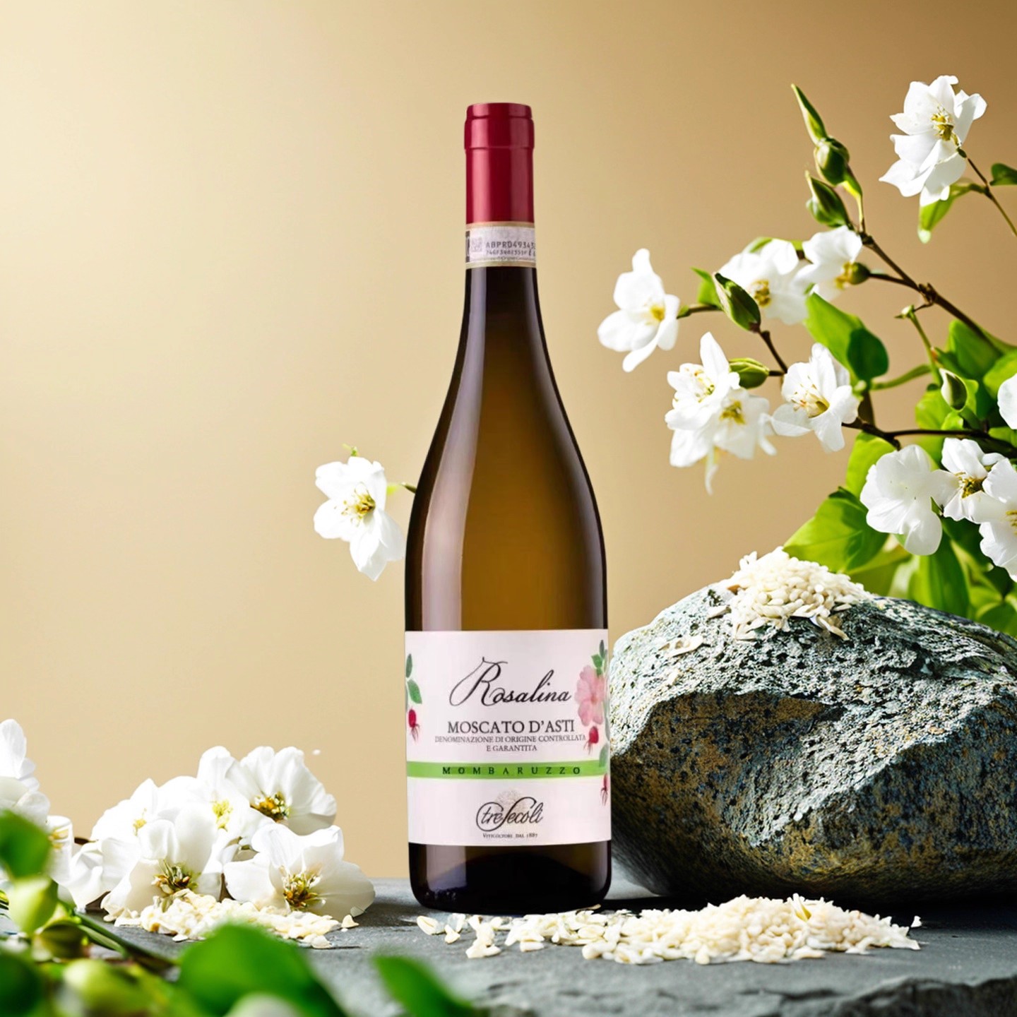 Moscato d’Asti  意大利原瓶玫瑰花.莫斯卡托阿斯蒂甜白微起泡