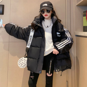 女大童羽绒服2023新款洋气冬季儿童装炸街上衣女孩白鸭绒外套冬装