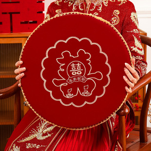 结婚跪垫一对新郎新娘磕头敬茶改口跪拜垫子坐福垫喜垫婚庆用品