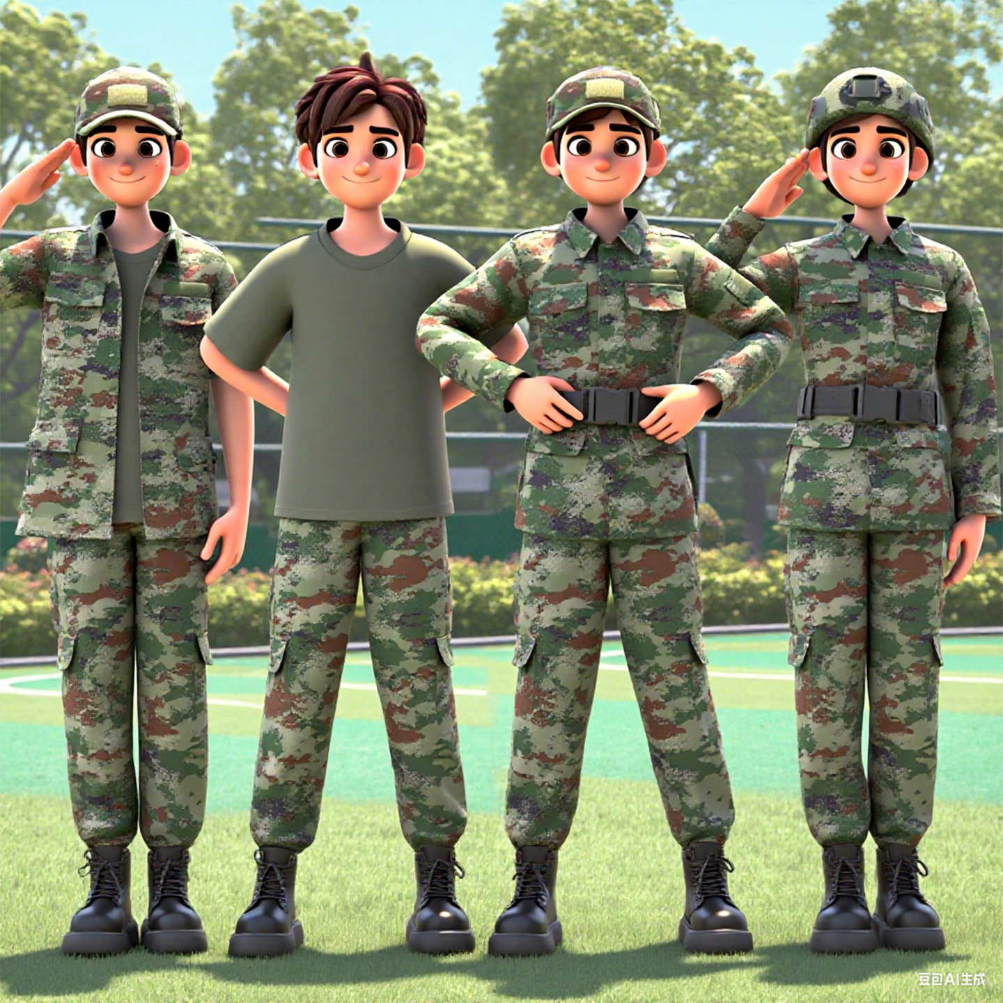 儿童迷彩服套装夏季短袖男童特种兵套装装备中小学生军训演出服