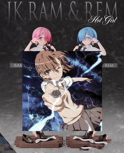 zozo翻模 荆棘 从零开始的异世界辣妹JK雷姆拉姆 1/6 GK雕像手办