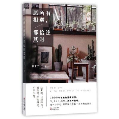【正版书】 愿所有相遇，都恰逢其时 DTT 浙江文艺出版社