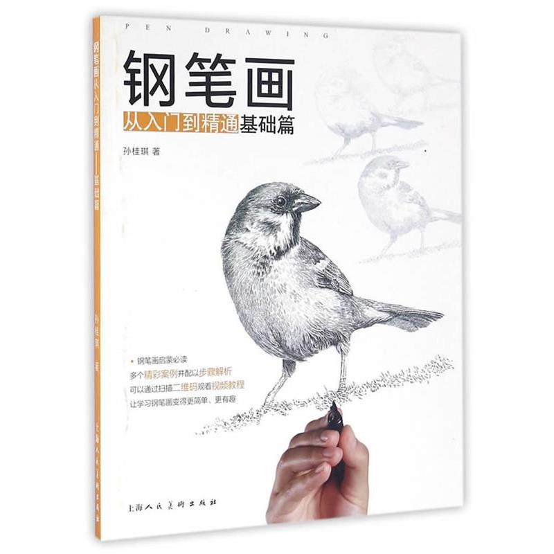 【正版】钢笔画从入门到精通 基础篇 孙桂琪,书籍/杂志/报纸,绘画（新）,淘宝优惠券,粉丝福利购,淘宝优惠卷