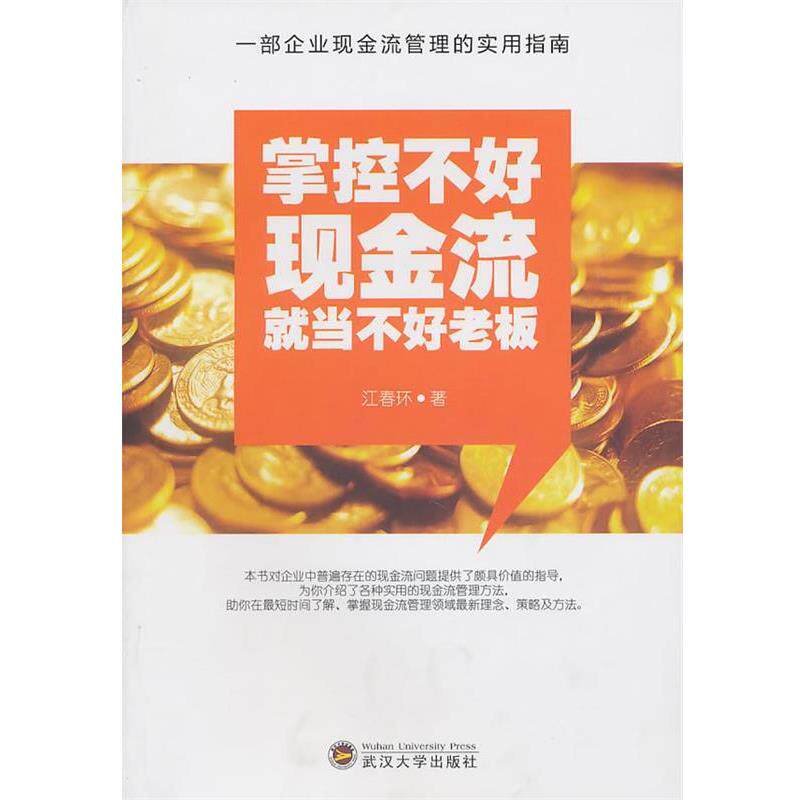 【正版书】 掌控不好现金流就当不好老板 江春环 著 武汉大学出版社