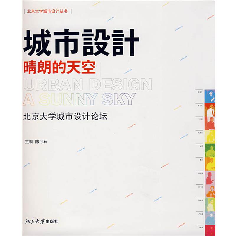 【正版书】 北京大学城市设计丛书—城市设计晴朗的天空 陈可石 主编 北京大学出版社