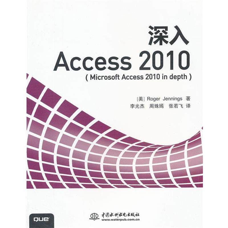 【正版书】 深入Access 2010 (美)詹宁斯　著,李光杰,周姝嫣,张若飞　译 水利水电出版社