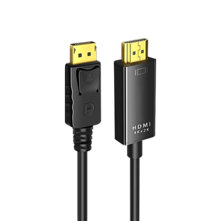 DP转HDMI线转接头转换器显示器电脑连接线接口转高清分屏器4K60Hz高清电脑台式主机macbook笔记本显卡接口