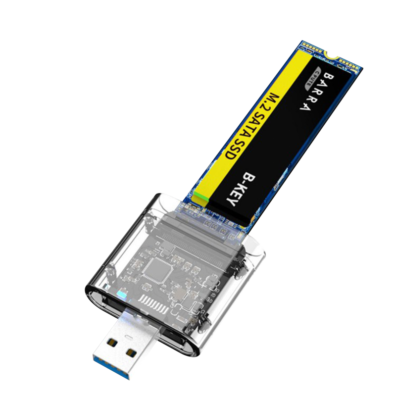 m2固态硬盘盒m.2转usb外接读取SATA M.2移动硬盘壳子ssd外置2230铝合金散热SATA转USB3.0外接读取器高速ssd卡