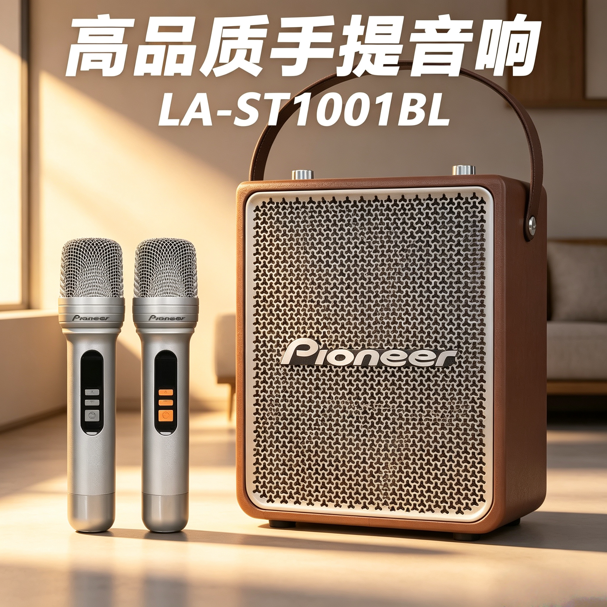 原装正品先锋pioneerST1001BL便携式蓝牙音响长续航高保真k歌音箱