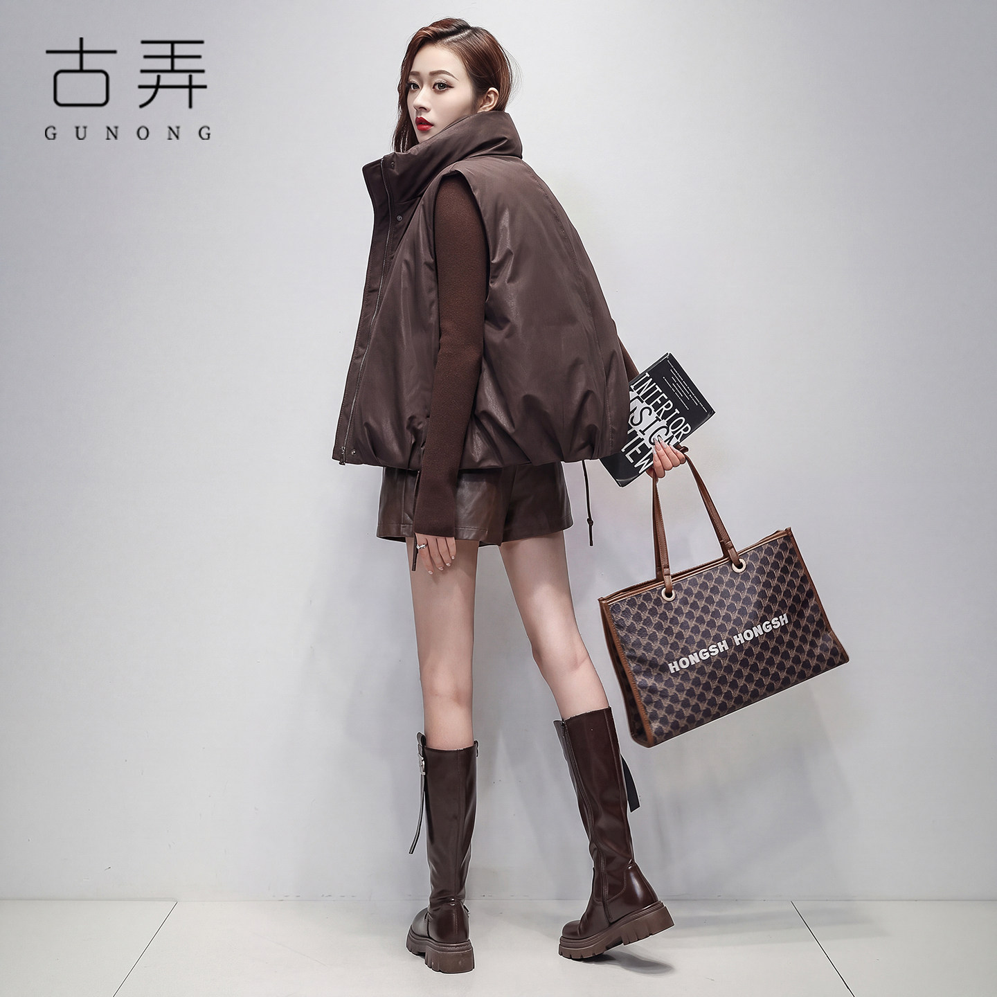 高品质肌理感羽绒马甲女冬短款小个子外搭叠穿鹅绒服马夹背心外套
