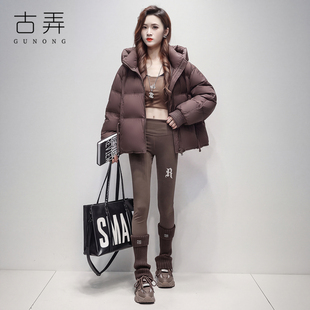 高品质鸭绒羽绒服女短款小个子2026冬季新款韩系宽松茧型泡芙外套